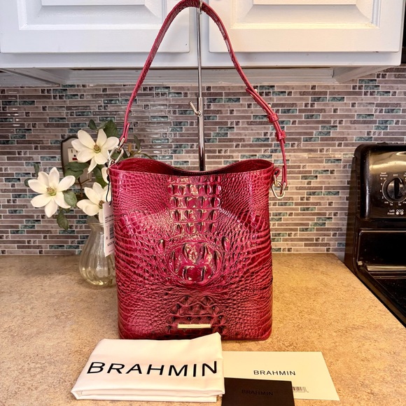 Brahmin Handbags - NWT Brahmin Celina Merlot Ombré purse
